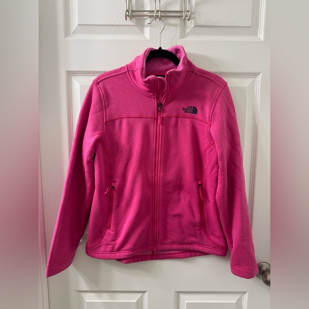 The North Face Pink Soft Shell Fleece Jacket
